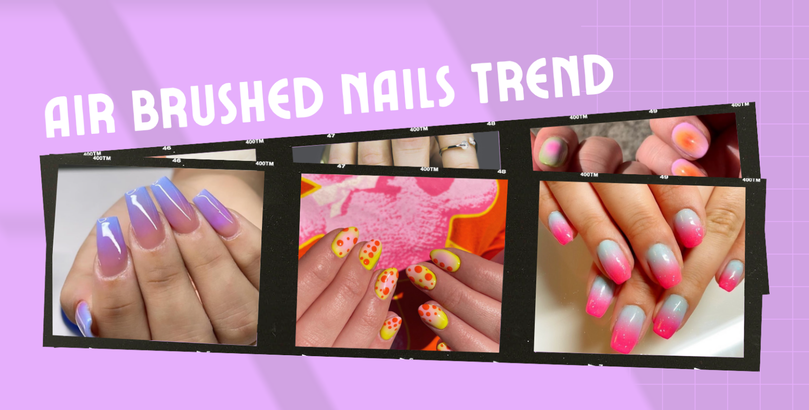 Airbrush 90s Nails Trend!